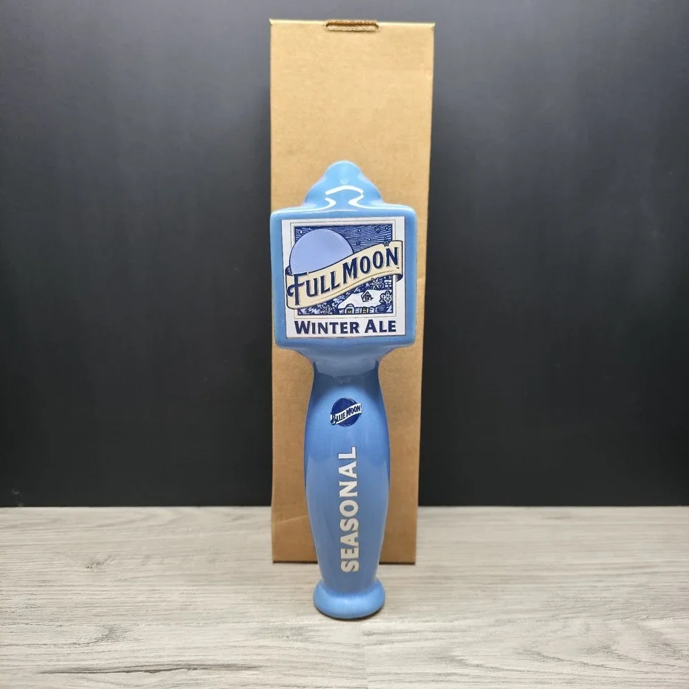 Blue Moon Full Moon Winter Ale Seasonal Porcelain Beer Tap Handle 10